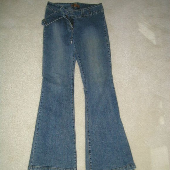 AB 2502 Arden B (Size 10 Long) Distress Spandex   Denim (Palazzo Leg) - Picture 5 of 16